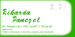 rikarda panczel business card
